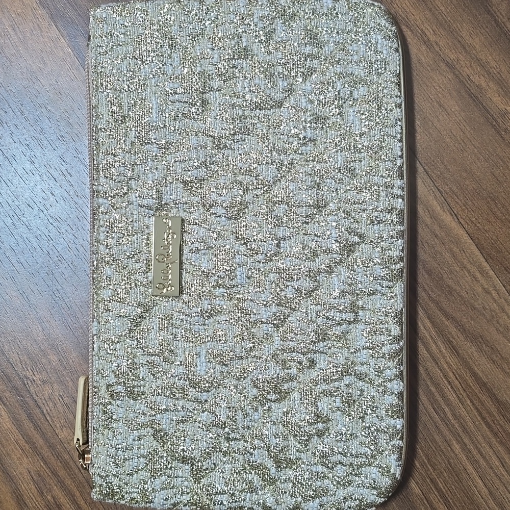 Lilly Pulitzer Metallic Quilted Make-up Pouch